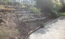Wonga Park - Retaining Wall (Before)